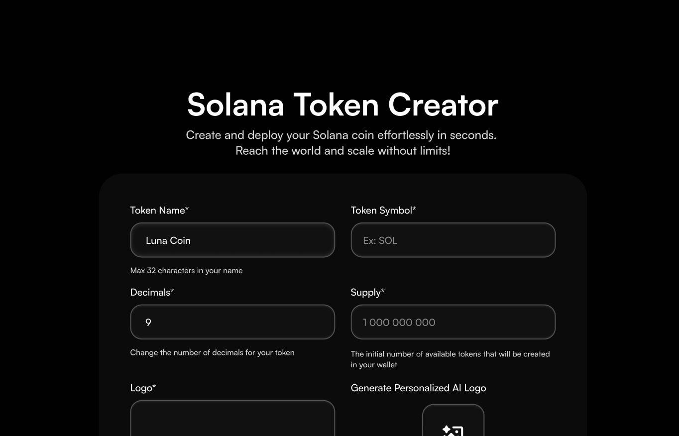 MoonX Launch App Interface